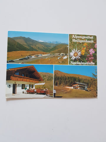 AK Eisentratten. Alpengasthof Heiligenbach an der Nockalmstraße. Bes.: Fam. Scheidenberger.
