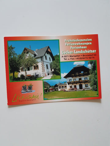 AK Mariapfarr. Bruckdorf 53. Frühstückspension Ferienwohnungen Löcker-Landschützer.