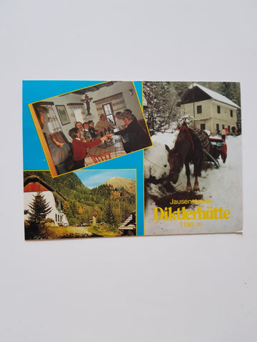 AK Mariapfarr - Weißpriach. Jausenstation Dicktlerhütte.
