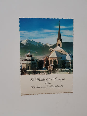 AK St. Michael im Lungau. Pfarrkirche mit Wolfgangkapelle.