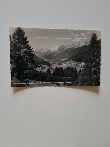 AK Blick von der Katschbergstrasse ins Zederhaustal. (1958)