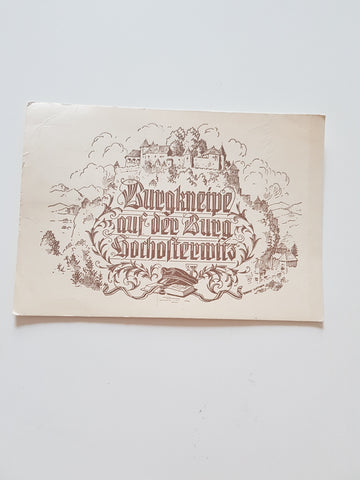 AK Burgkneipe auf der Burg Hochosterwitz. (26. Juli 1958)