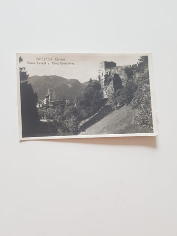AK Friesach. Ruine Lavant u. Burg Geiersberg. (1925)