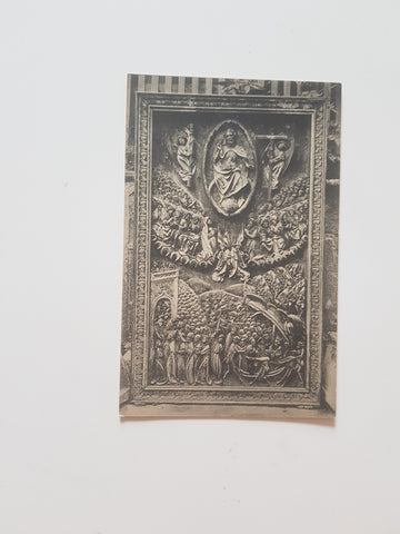 AK Friesach. Spätgotischer Altarschrein in Renaissance Rahmen im Museum.