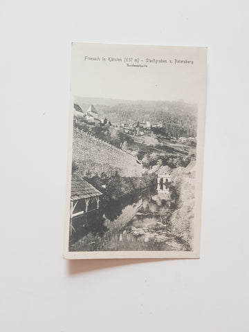 AK Friesach. Stadtgraben u. Petersberg. Nordwestseite.