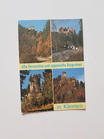 AK Alte Herrensitze und sagenreiche Burgruinen in Kärnten.