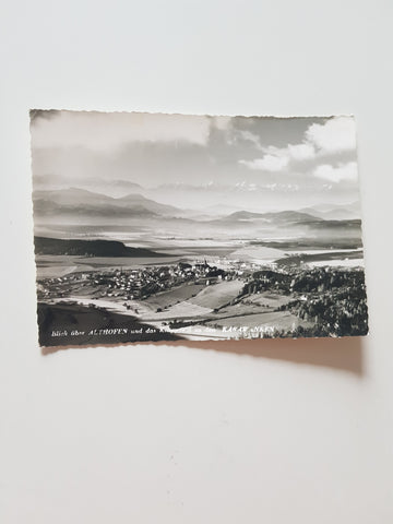 AK Blick über Althofen und das Krappfeld zu den Karawanken.