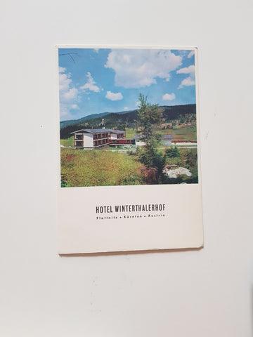 AK Flattnitz. Hotel Winterthalerhof.