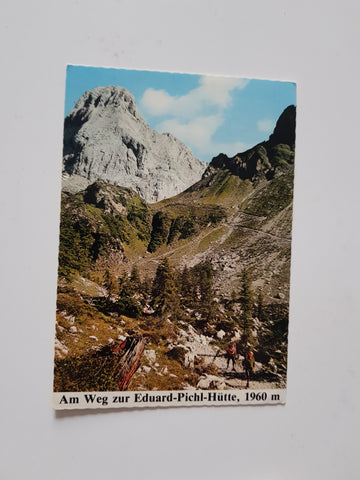 AK Am Weg zur Eduard-Pichl-Hütte am Wolayersee.
