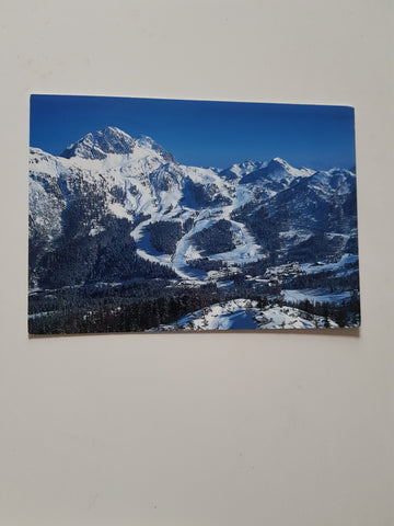 AK Karnische Skiregion. Blick auf das herrliche Skigebiet der Sonnenalpe Naßfeld mit Gartnerkofel.