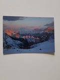 AK Sonnenuntergang in der Karnischen Skiregion.