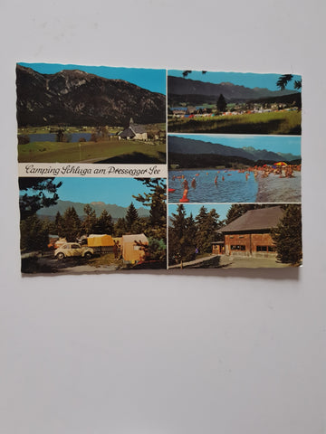 AK Camping Schluga am Pressegger See.