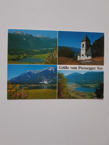 AK Grüße vom Pressegger See.