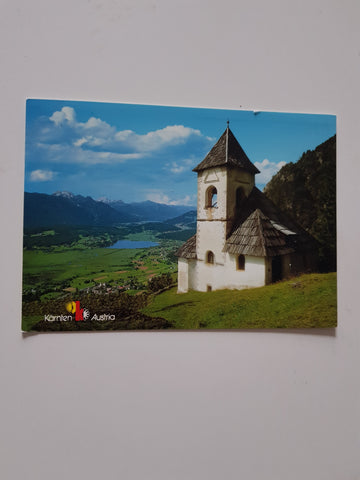AK St. Steben mit Blick auf Förolach und Pressegger See im Gailtal.