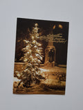 AK Hermagor. Weihnachtsbaum beim Kriegerdenkmal.