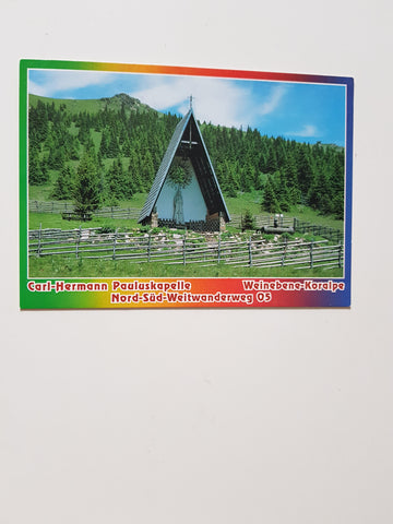 AK Carl-Hermann Pauluskapelle Weinebene-Koralpe Nord-Süd-Weitwanderweg 05.