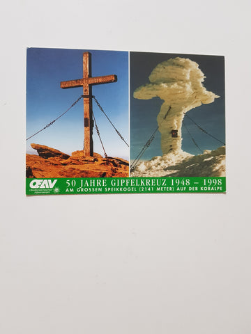AK 50 Jahre Gipfelkreuz 1948-1998. am Grossen Speikkogel auf der Koralpe.
