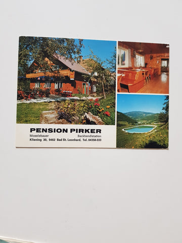 AK Bad St. Leonhard. Kliening 30. Pension Pirker Moselebauer.