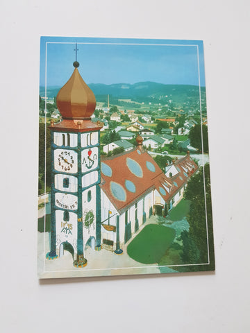 AK Bärnbach. St. Barbara Kirche.