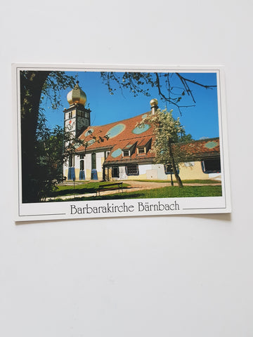 AK Bärnbach. St. Barbara Kirche.