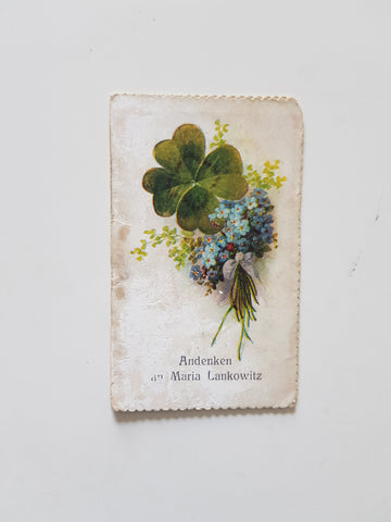 Andachtsbildchen Andenken an Maria Lankowitz.