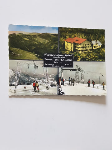 AK Alpenvereinshaus Gaberl. Pächter: Josef Schmölzer.