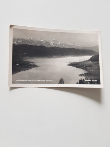 AK Ossiachersee mit den Karawanken.