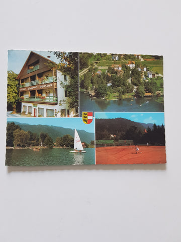AK Steindorf am Ossiachersee. Gasthof Pension Laggner. Familie Fischer.