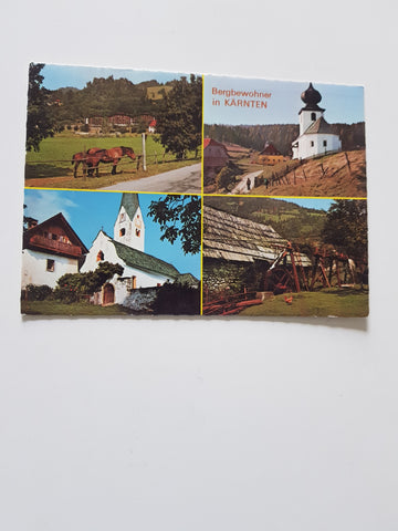 AK Bergbewohner in Kärnten. St. Urban. Appartement-Haus Norea. Hoch-St- Paul. Got. Kirche Liemberg. Bauernmühle in Stattenberg.