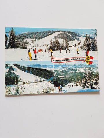 AK Schigebiet Simonhütte. St. Urban bei Feldkirchen.
