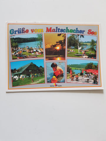 AK Grüße vom Maltschacher See.