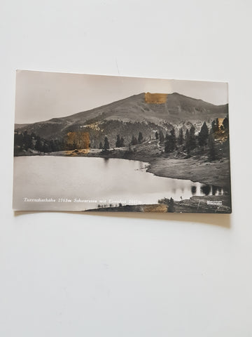 AK Turracher Höhe. Schwarzsee mit Eisenhut. (1936)
