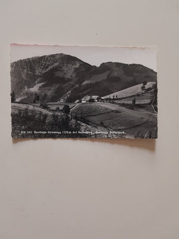 AK Gasthaus Strassegg mit Hochschlag - Breitenau.
