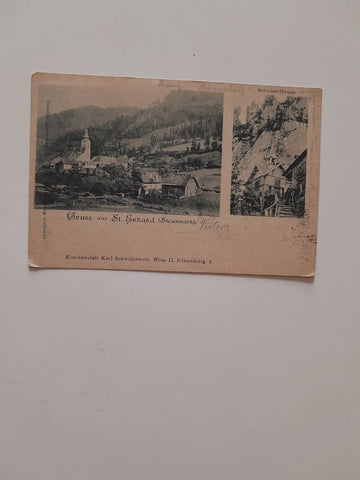 AK Gruss aus St. Erhard. (Gelaufen 1899)
