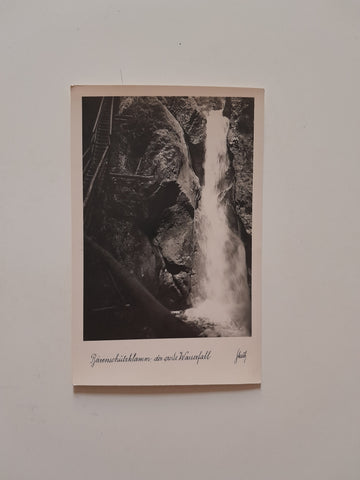 AK Bärenschützklamm, der große Wasserfall.