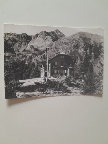 AK Edelrautehütte mit Bösensteingruppe.