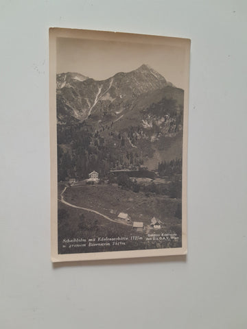 AK Scheiblalm mit Edelrautehütte u. grossem Bösenstein. (1933)