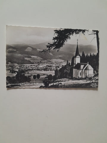 AK Krieglach mit Waldkapelle. (1966)