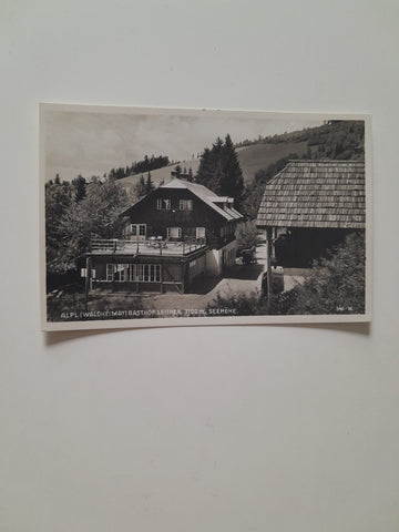 AK Alpl (Waldheimat) Gasthof Leitner. (1931-32)
