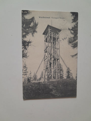 AK Waldheimat. Roseggerwarte.