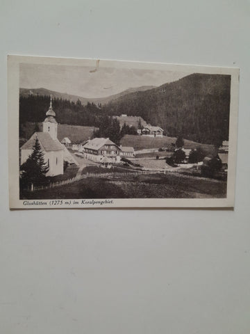 AK Glashütten im Koralpengebiet. (1925)