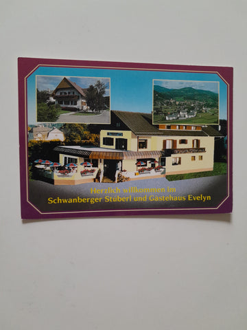 AK Schwanberg. Sonnenweg 1. Pension-Restaurant Cafe Hans u. Evelyn Heinzl.
