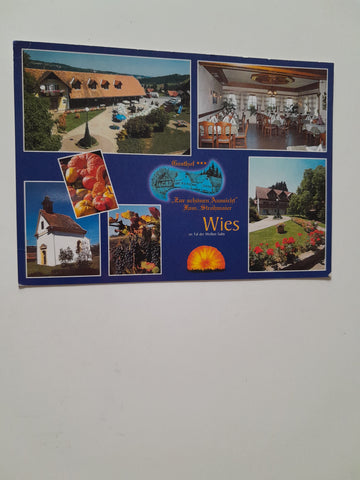 AK Wies. Gasthof Zur schönen Aussicht. Fam. Strohmaier.