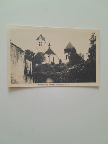 AK Kirche mit Karner. Neumarkt i. St.