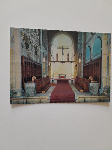 AK Benediktiner Abtei Seckau. Kreuzigungsgruppe mit Hochaltar.