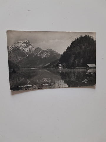 AK Leopoldsteinersee bei Eisenerz mit Pfaffenstein. (1929)