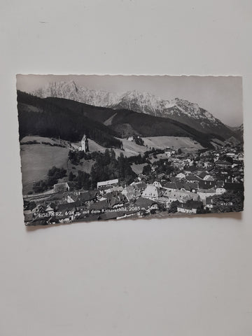 AK Eisenerz mit dem Kaiserschild. (1958)
