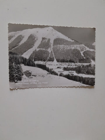 AK Präbichl. Gasthof Lanner mit Blick zum Polster.
