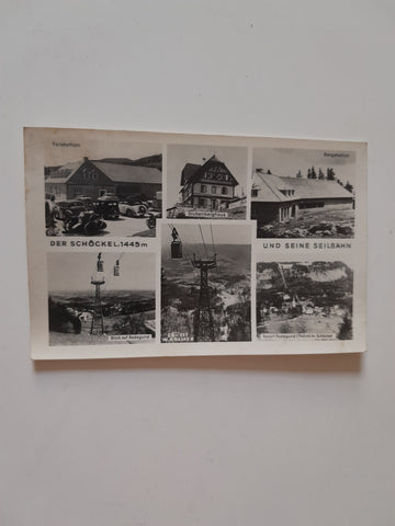 AK Der Schöckel und seine Seilbahn.