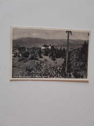 AK Schoß Plankenwarth bei St. Oswald. (1950-51)
